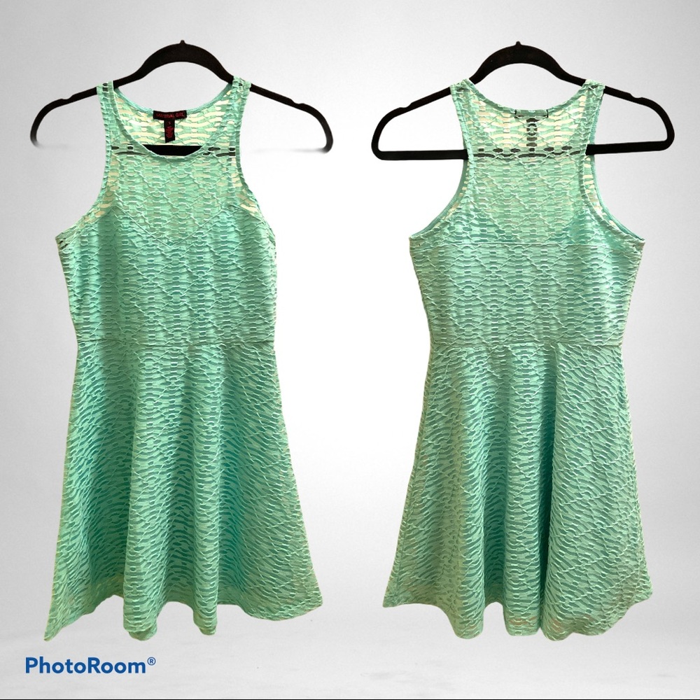 Material Girl Teal Dress